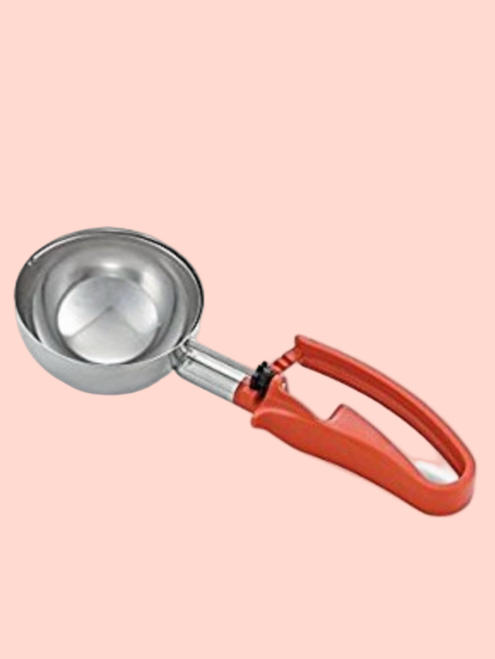 8 oz / High Quality #4 Squeeze Disher / Scoop with Orange Handle NWOT